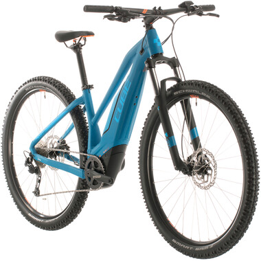 Mountain Bike eléctrica CUBE ACID HYBRID ONE 500 29" Mujer Azul/Naranja 2020 0
